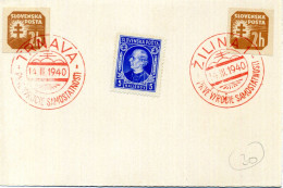 SLOVACCHIA, Slovensko, Storia Postale & Annulli - 1940 - Cartas & Documentos