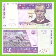 MALAWI 20 KWACHA 2007 P-52c  UNC BE - Malawi