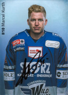 Autogramm Eishockey AK Marcel Kurth Schwenninger Wild Wings 18-19 Donaueschingen Lausitzer Füchse Nürnberg Ice Tigers - Sports D'hiver