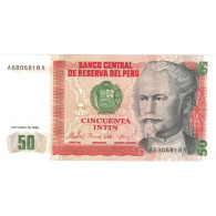 Billet, Pérou, 50 Intis, 1985, 1985-04-03, KM:130, SPL+ - Pérou