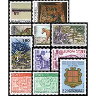 SELLOS ANDORRA FRANCESA AÑO 1987 COMPLETO. NUEVOS SIN FIJASELLOS (MNH) PRINCIPAT ANDORRE FRANÇAISE - Volledige Jaargang