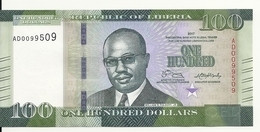 LIBERIA 100 DOLLARS 2017 UNC P 35 B - Liberia