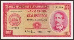 CAPE VERDE (CABO VERDE). 100 Escudos 16.6.1958. Pick 49. UNC. - Cap Verde