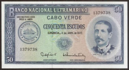 CAPE VERDE (CABO VERDE). 50 Escudos 4.4.1972. Pick 53. UNC. - Cabo Verde