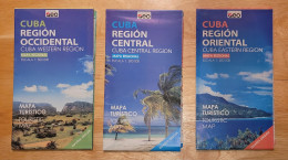 3 Mapas De Cuba. Región Occidental, Central Y Oriental, 2018 - Other & Unclassified