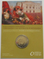 Portugal 2010 : 2€ Commémorative '100 Ans De La République Portugaise ' (BU En Coincard) - Portugal