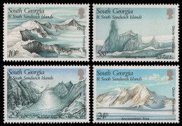 Süd-Georgien 1989 - Mi-Nr. 176-179 ** - MNH - Gletscher / Glacier - Zuid-Georgia