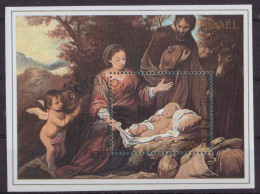 BENIN 1996 Block 17 Christmas Paintings Murillo Cancelled - Natale