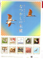 Japan 2023, Bird, Birds, Personalized, Crane, Self-Adhesive M/S Of 10v, MNH** - Cranes And Other Gruiformes