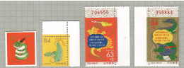 Japan 2023, Year Of Dragon 2024, Set Of 4v, MNH** - Nuovi