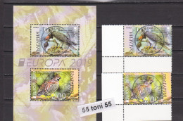 2019 Europa – Protected Birds 2v + S/S - Used (O)  Bulgaria / Bulgarie - Gebraucht