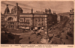 Barcelona - Rambla De Cataluña Y Coliseum - Carte Zerkowitz N° 17 De 1936 - Barcelona
