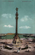 Barcelona (Cataluña) Monumento A Colón (Monument De Christophe Colomb) - Postal Coloreada A.T.V.I. - Barcelona