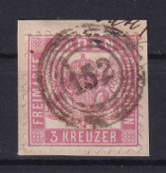 Wappen 3 Kr. Auf Briefstück Mit Nummernstempel 152 (= Waldkirch) - Sonstige & Ohne Zuordnung