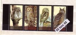 2009 Fauna BIRDS-Owls 4v. – Used/oblitere (O)BULGARIA / Bulgarie - Oblitérés