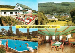 43362512 Schoenbach Dillkreis Hotel Schoenbacher Hof Schwimmbad Gastraum Terrass - Herborn