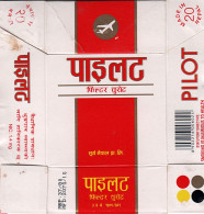 Nepal Pilot Cigarettes Empty Hard Pack Case/Cover Used - Estuches Para Cigarrillos (vacios)