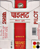 Nepal Pilot (Mini) Cigarettes Empty Hard Pack Case/Cover Used - Porta Sigarette (vuoti)