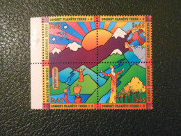 NATIONS-UNIES GENEVE YT  329/332 SOMMET PLANETE-TERRE** - Unused Stamps