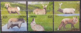 Liberia 2001 Wildlebende Säugetiere Mi 4399/04** - Liberia