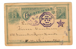 Post Card 1901 To Gette - Guatemala