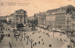 BELGIQUE - Bruxelles - Place De Brouckère - Animé - Cartes Postales Anciennes - Places, Squares