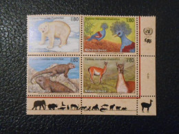 NATIONS-UNIES GENEVE YT  325/328 PROTECTION DE LA NATURE** - Unused Stamps