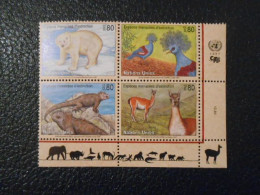 NATIONS-UNIES GENEVE YT  325/328 PROTECTION DE LA NATURE** - Ungebraucht