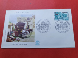 Réunion - Enveloppe FDC En 1973 - Journée Du Timbre - N 182 - Briefe U. Dokumente