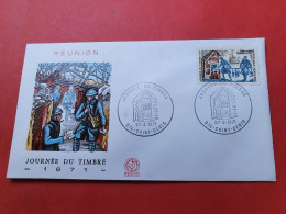 Réunion - Enveloppe FDC En 1971 - Journée Du Timbre - N 183 - Storia Postale
