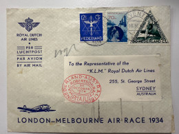 1934 Nederland -Australia - Poste Aérienne