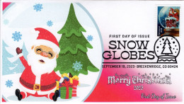 USA 2023 Christmas,Snow Globes,Gift,Santa Clause,Snowflake,Winter Season,Holiday, FDC(**) - Cartas & Documentos