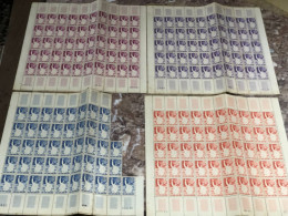 STAMPS VIET NAM SOUTH SHEET RARE STAMP WITHOUT GOOD GLUE-29-4-1961-20 E MANDAT-4 Pcs-194-stamp   NHIEM KY II -44-COMPLET - Vietnam