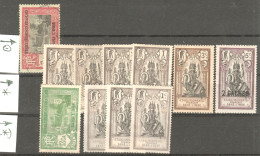 FRANCE Colonies " Etablissements Francais Dans L'Inde " Lot 12 Timbres O/*/(*) Trouve Vide Grenier En Allemagne - Sonstige & Ohne Zuordnung