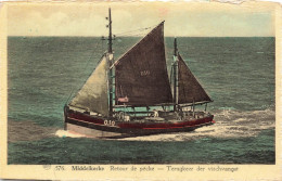 BELGIQUE - Middelkerke - Retour De Pêche - Bateau De Pêche - Colorisé  -  Cartes Postales Anciennes - Middelkerke