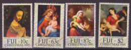 FIDJI 1995 Mi. 753 - 756 Christmas Paintings Set ** - Natale