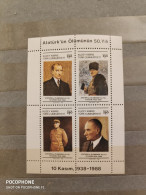 1988	Turkey	Ataturk (F71) - Unused Stamps