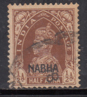 ½a Used Nabha KGVI Series 1941-1945 SG96, British India - Nabha