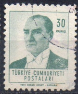 TURQUIE N° 1605 O Y&T 1961-1962 Portrait D'Atatürk - Used Stamps