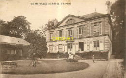 72 Marolles Les Braults, Un Peit Chateau, Famille Et Enfants Qui Jardinent, Belle Carte Pas Courante - Marolles-les-Braults