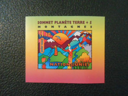 NATIONS-UNIES GENEVE YT  BF 9 SOMMET PLANETE-TERRE** - Unused Stamps