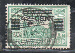 DUTCH INDIA INDIE INDE NEDERLANDS HOLLAND OLANDESE NETHERLANDS INDIES 1934 SURCHARGED 42 1/2c On 75c USED USATO - Nederlands-Indië