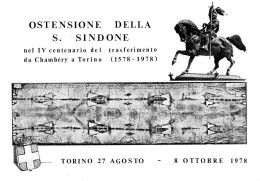 [MD8372] CPM - TORINO - OSTENSIONE DELLA S. SINDONE OTTOBRE 1978 - CON ANNULLO - PERFETTA - Non Viaggiata - Exposiciones