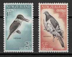 NEW ZEALAND 1960 MiNr. 413c - 414c Neuseeland BIRDS Sacred Kingfisher, Kererū  2v  MNH ** 6.00 € - Pigeons & Columbiformes