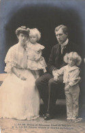 FAMILLES ROYALES - Prince Et Princesse Albert De Belgique Et Prince Léopold Et Charles - Carte Postale Ancienne - Familias Reales