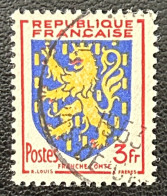 FRA0903U9 - Armoiries De Provinces (V) - Franche-Comté - 3 F Used Stamp - 1951 - France YT 903 - 1941-66 Escudos Y Blasones