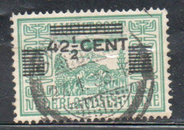 DUTCH INDIA INDIE INDE NEDERLANDS HOLLAND OLANDESE NETHERLANDS INDIES 1934 SURCHARGED 42 1/2c On 75c USED USATO - Nederlands-Indië