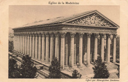 FRANCE - Paris - Eglise De La Madeleine - Offert Par Hémoglobine Deschiens - Temple Romain - Cartes Postales Anciennes - Other Monuments