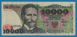 POLAND 10.000 ZLOTYCH 01.12.1988 # BN0505855  P# 151b  Stanisław Wyspiański - Pologne