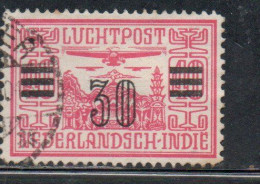 DUTCH INDIA INDIE INDE NEDERLANDS HOLLAND OLANDESE OLANDESI INDIES 1930 1932 AIRMAIL AIR MAIL SURCHARGED 30c On 40c USED - Nederlands-Indië